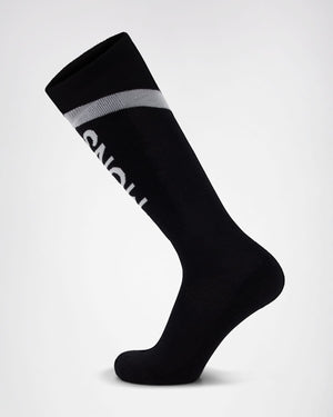Unisex Ultra Cushion Merino Snow Sock - Black
