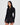 Bella Merino Long Sleeve Hood - Black | Women's Long Sleeve Top