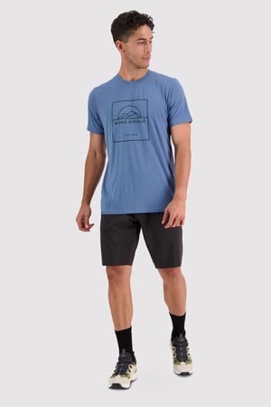 Icon Merino Air-Con T-Shirt - Blue Slate