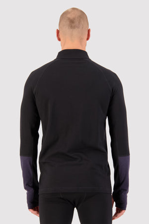 Olympus Merino Half Zip - Black 9 Iron