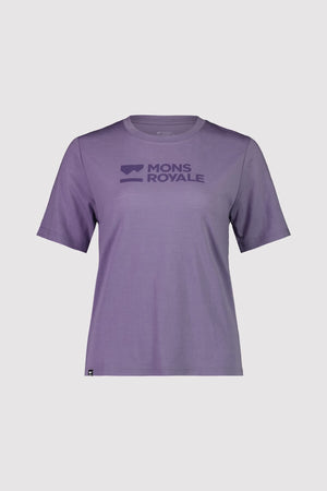 Icon Merino Air-Con Relaxed Tee - Thistle