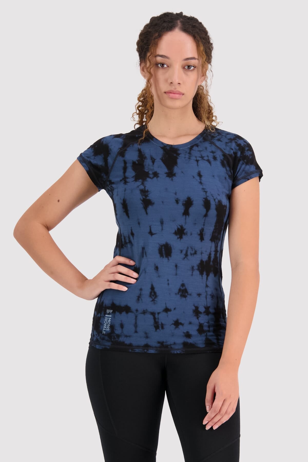 Bella Merino Air-Con Tee - Ice Night Tie Dye